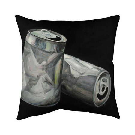 BEGIN HOME DECOR 20 x 20 in. Empty Cans-Double Sided Print Indoor Pillow 5541-2020-GA36-1